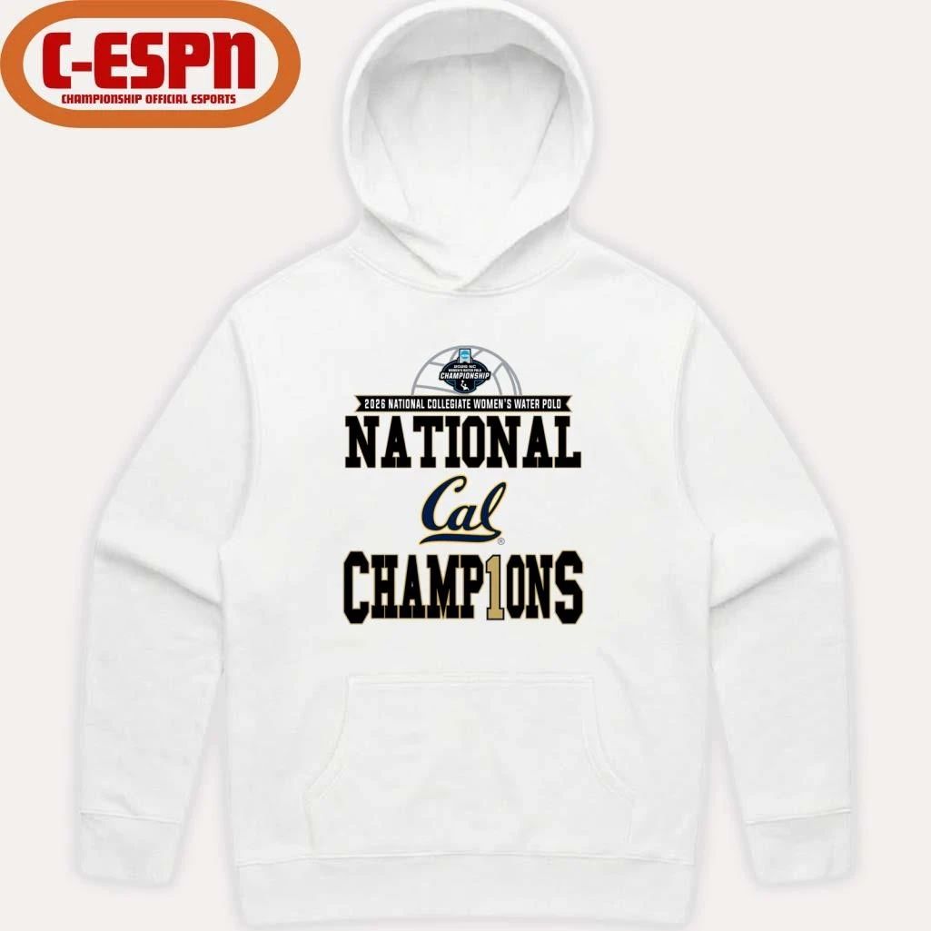 Cal Golden Bears 2026 NCAA Women’s Water Polo National Champions Locker Room T-Shirt