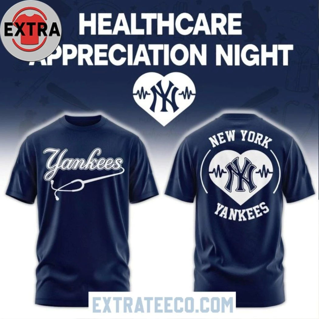 New York Yankees Healthcare Appreciation Night 2026 Navy Hoodie Shirt