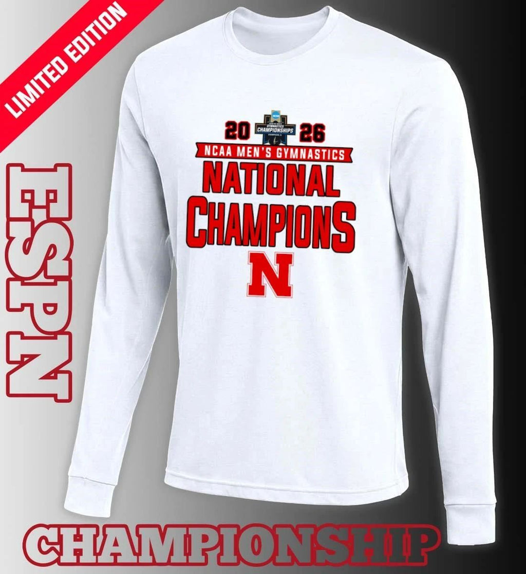 Nebraska Cornhuskers 2026 NCAA Men’s Gymnastics National Champions Shirt