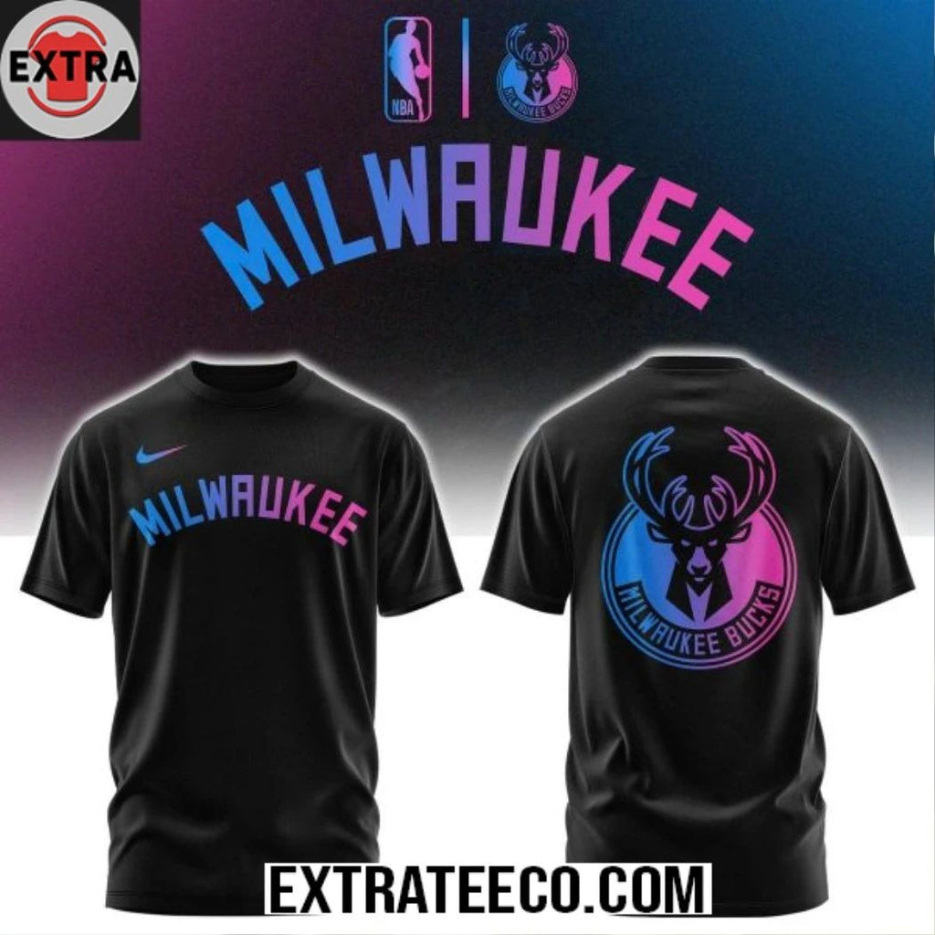 Milwaukee Bucks x Cyberpunk Night 2026 NBA Champs Shirt
