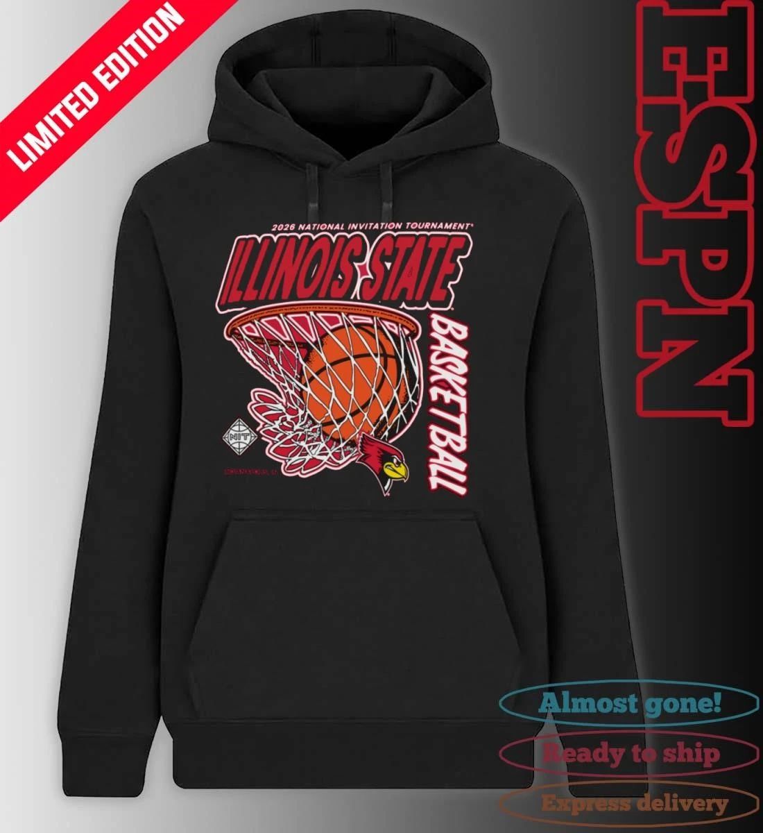 Illinois State Redbirds 2026 Division I Men’s Basketball Postseason NIT Shirt