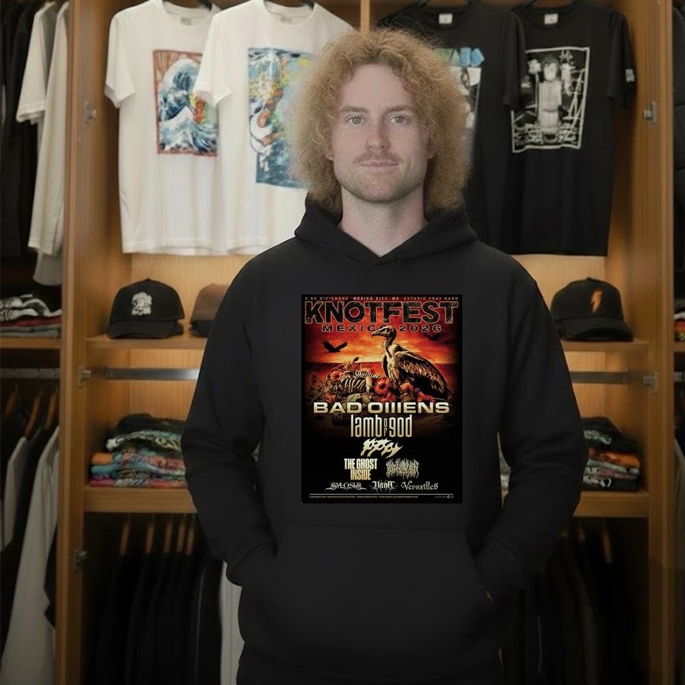 Knotfest Mexico 2026 Line Up Poster At Estadio Fray Nano Mexico City On December 5 2026 Shirt