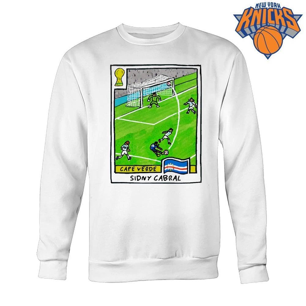 Vintage Sidny Cabral Cape Verde Football Trading Card Cartoon Graphic Soccer Goal World Cup 2026 Shirt