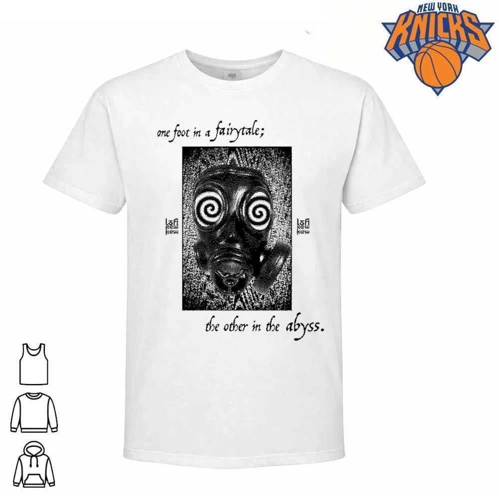 One Foot In A Fairytale The Other In The Abyss Spiral Hypnotic Gas Mask Dark Art Shirt