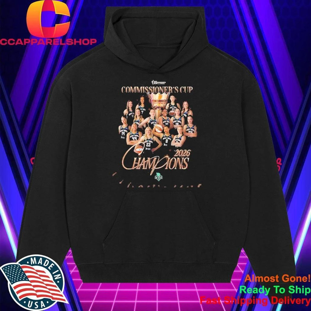 New York Liberty Historic Run To The 2026 WNBA Commissioner’s Cup Champions Celebratory Memorabilia Shirt
