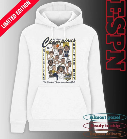 2026 Men’s Basketball National Champions – Cartoon Team Shirt