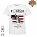 Statue of Liberty American flag 250 Years of Freedom No Kings No Tyrants We the People 4 of July shirt