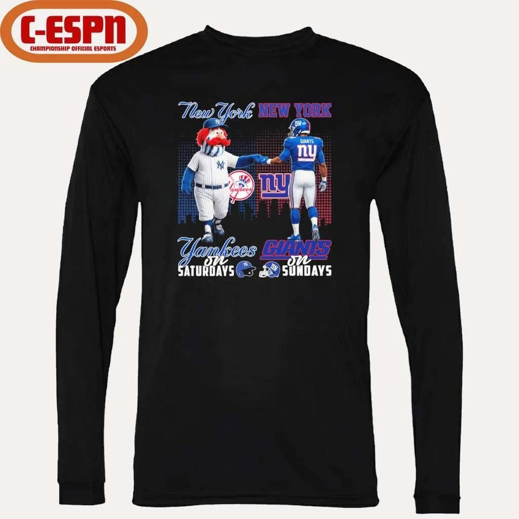 Mascot New York Yankees On Saturdays And New York Giants On Sundays Shirt