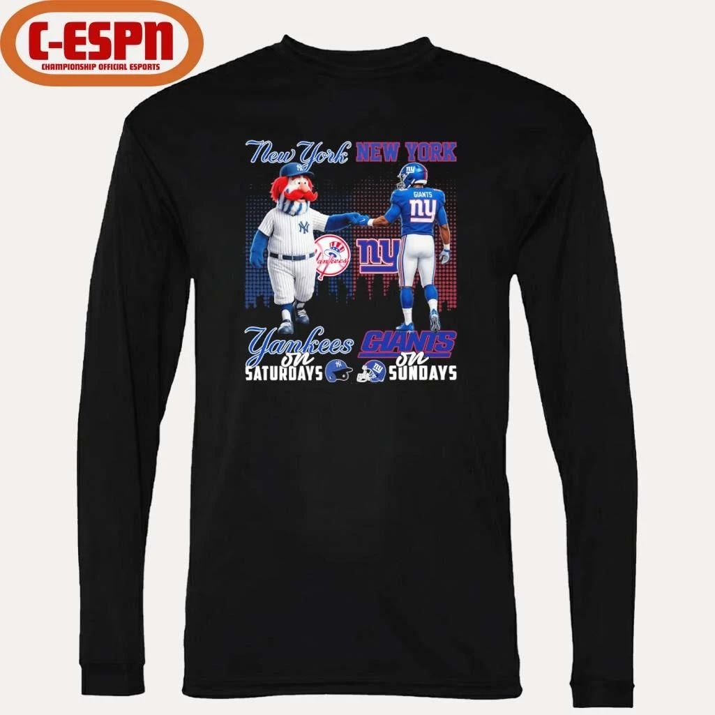 Mascot New York Yankees On Saturdays And New York Giants On Sundays Shirt