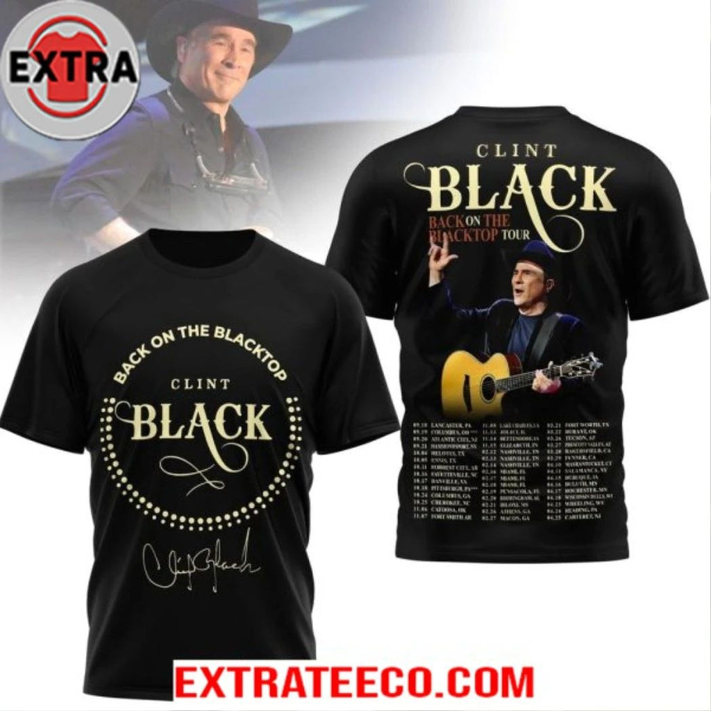 Clint Black Back On The Blacktop Tour T-Shirt