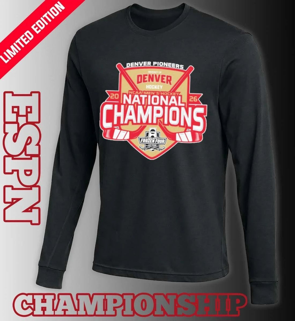 April 11 Denver Pioneers 2026 Men’s Ice Hockey National Champions Shirt