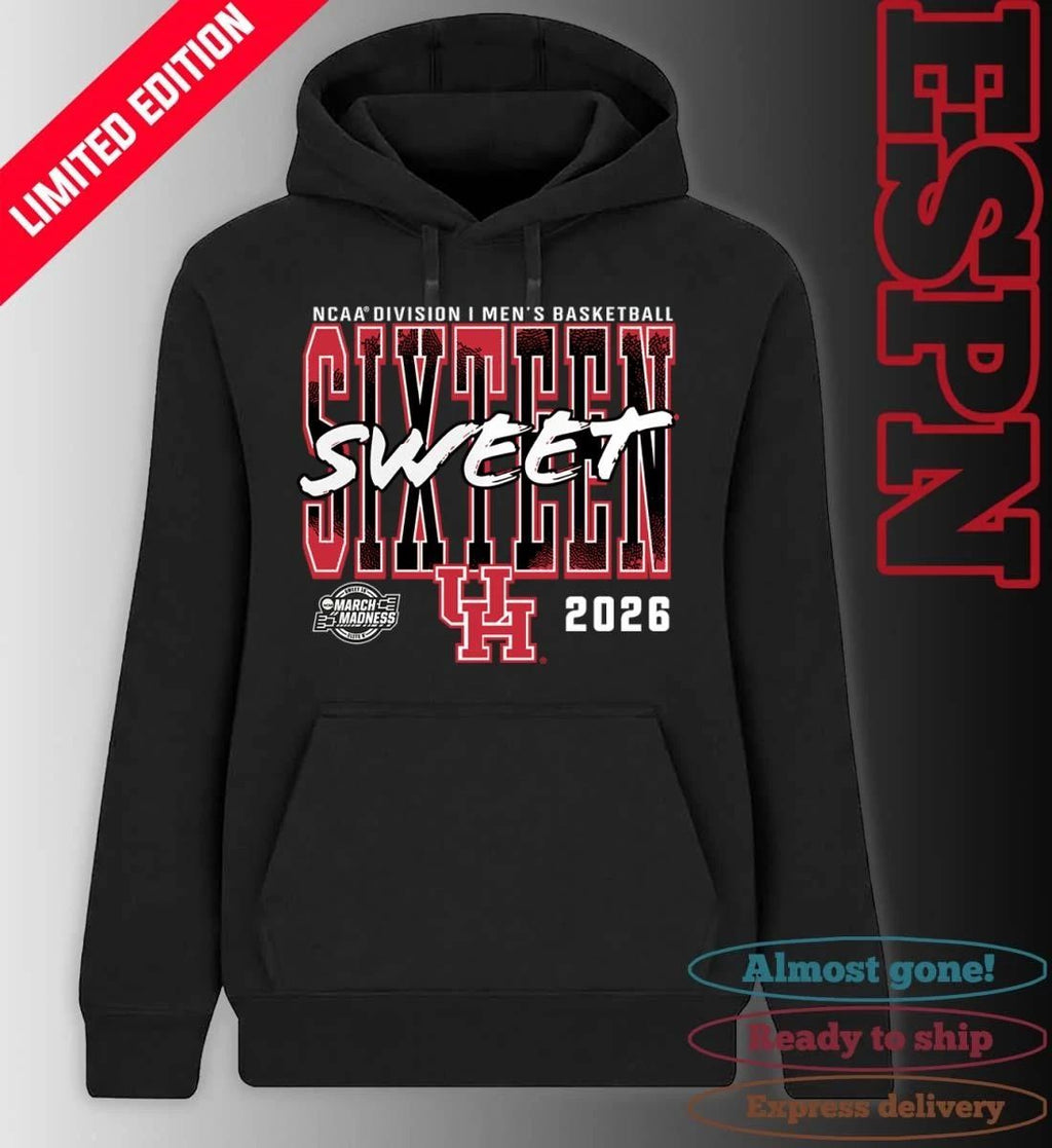 Houston Cougars 2026 NCAA Men’s Basketball Tournament March Madness Sweet 16 T-Shirt
