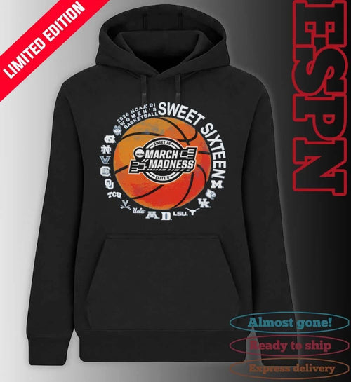 16 Teams 2026 NCAA DI Women’s Basketball Sweet Sixteen Shirt