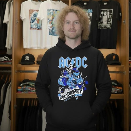 ACDC Pwr Up Tour 2026 High Voltage Pop Up Merch Tee At Buenos Aires Argentina On March 22 to 31 2026 Shirt