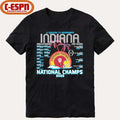 Indiana Football CFP National Champions Retro Schedule T-Shirt