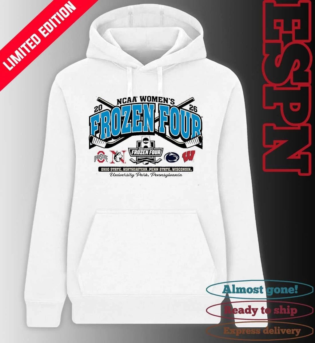 4 Teams NCCA Women’s Hockey 2026 Frozen Four T-Shirt