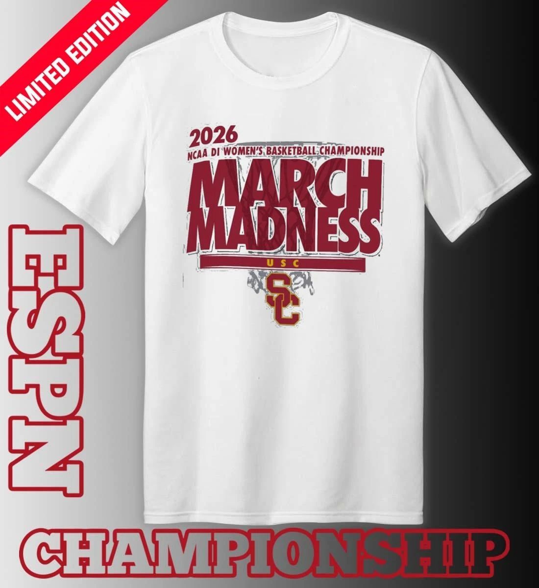 USC Women’s Basketball Single Team 2026 NCAA March Madness Shirt