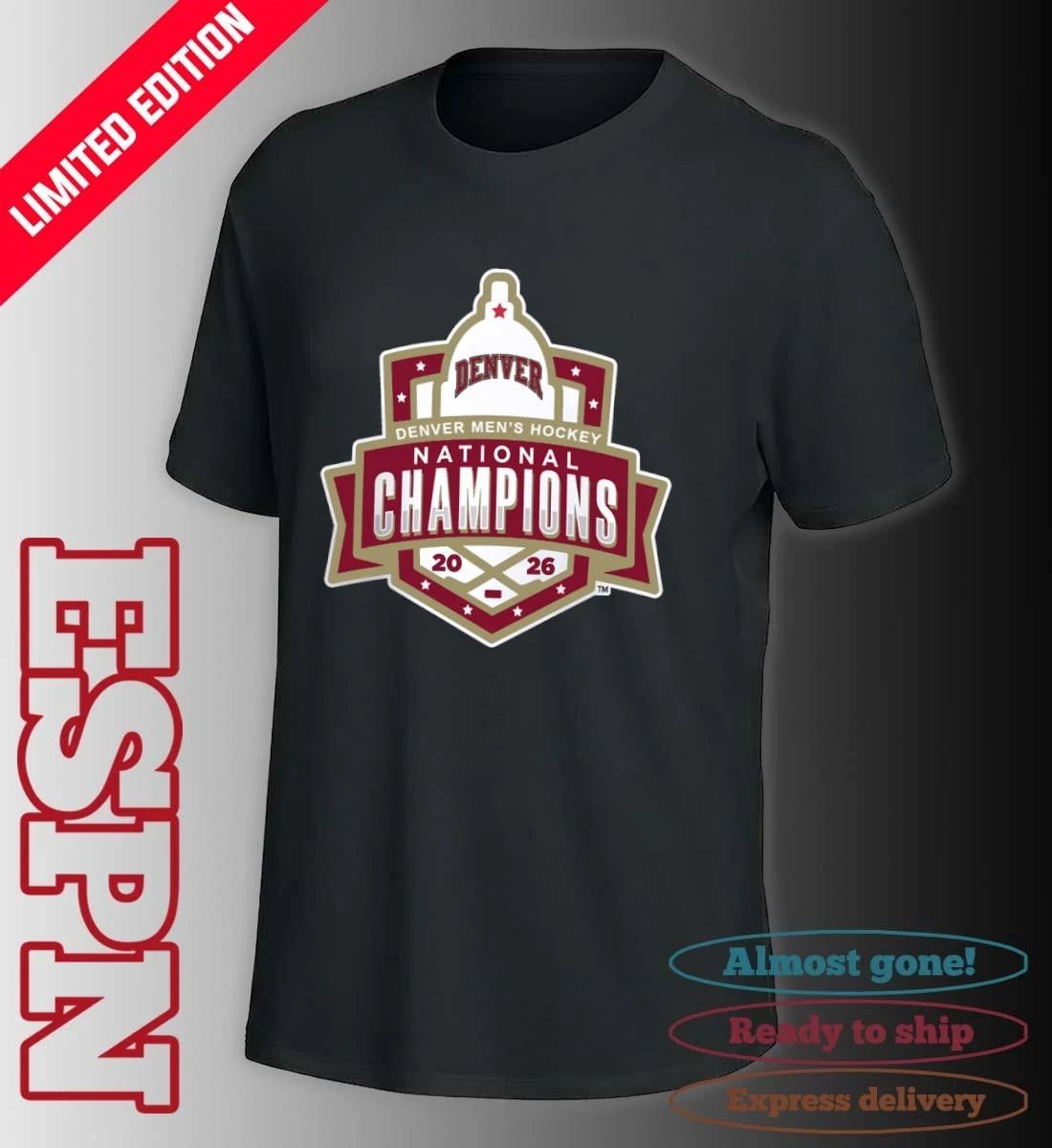 Denver Men’s Ice Hockey 2026 NCAA National Champions Official Logo T-Shirt