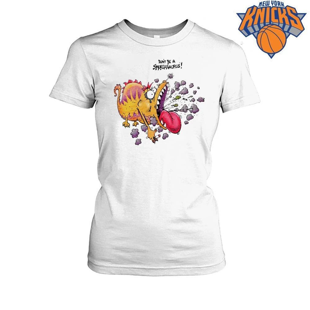 Dont Be A Smokeasaurus Funny Dinosaur Anti Smoking Cartoon shirt