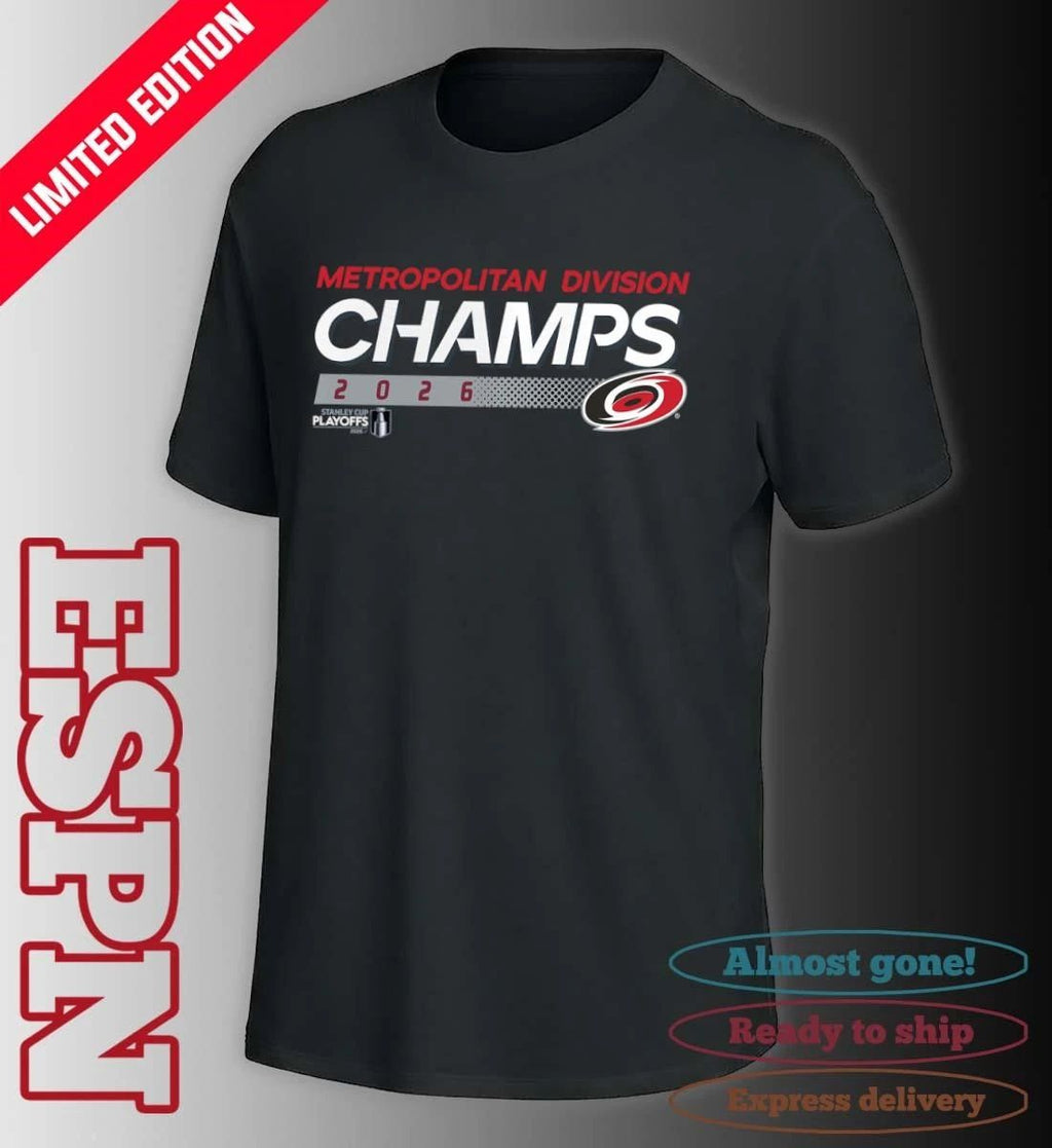 Carolina Hurricanes 2026 Metropolitan Division Champions Shirt