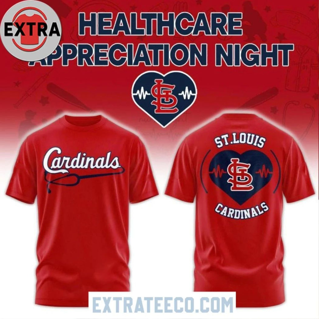 Original St.Louis Cardinals Healthcare Appreciation Night 2026 Red Hoodie Shirt
