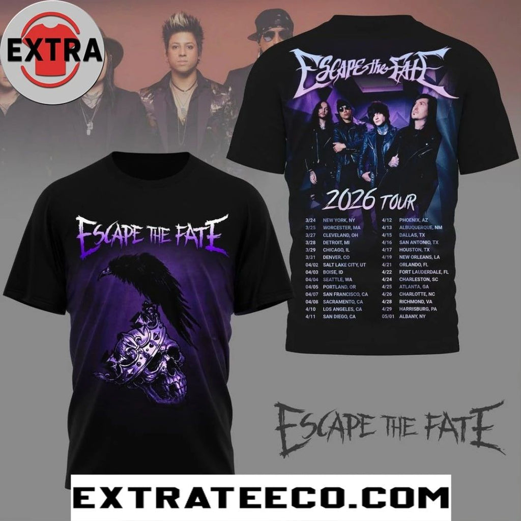 Escape The Fate 2026 Tour Two Sided Shirt