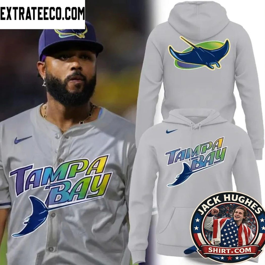Original Tampa Bay Rays 1998 Devil Rays Throwback Logo Two Sided Graphic T-Shirt