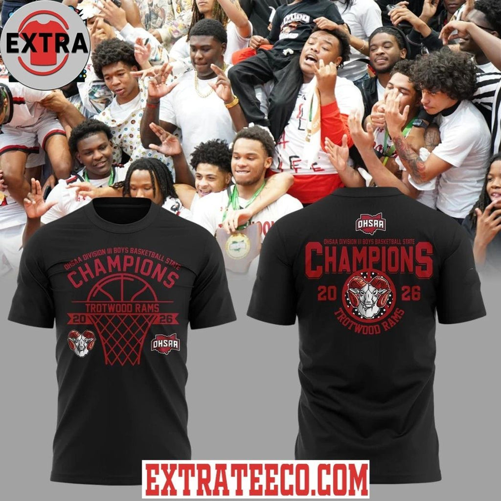 Trotwood Rams OHSAA Boys Basketball D3 State Champions Logo Shirt