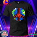 Earth Peace Sign Global Unity Vintage Style Shirt