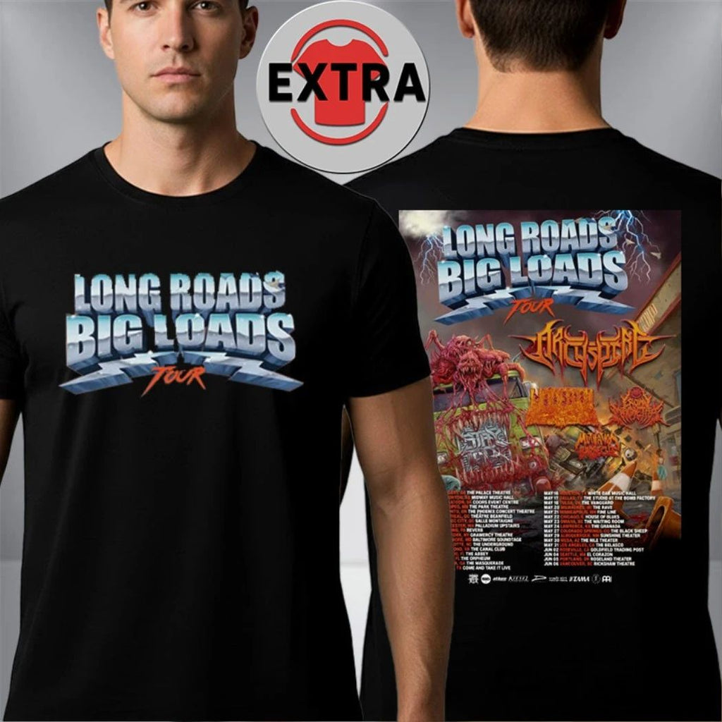 Archspire Long Roads Big Loads Tour North America tour April to June 2026 Shirt