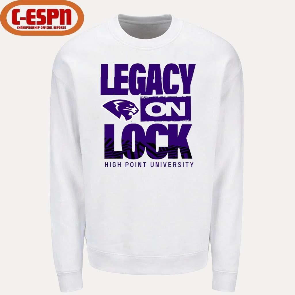 High Point University Basketball Legacy On Lock Bench Shirt