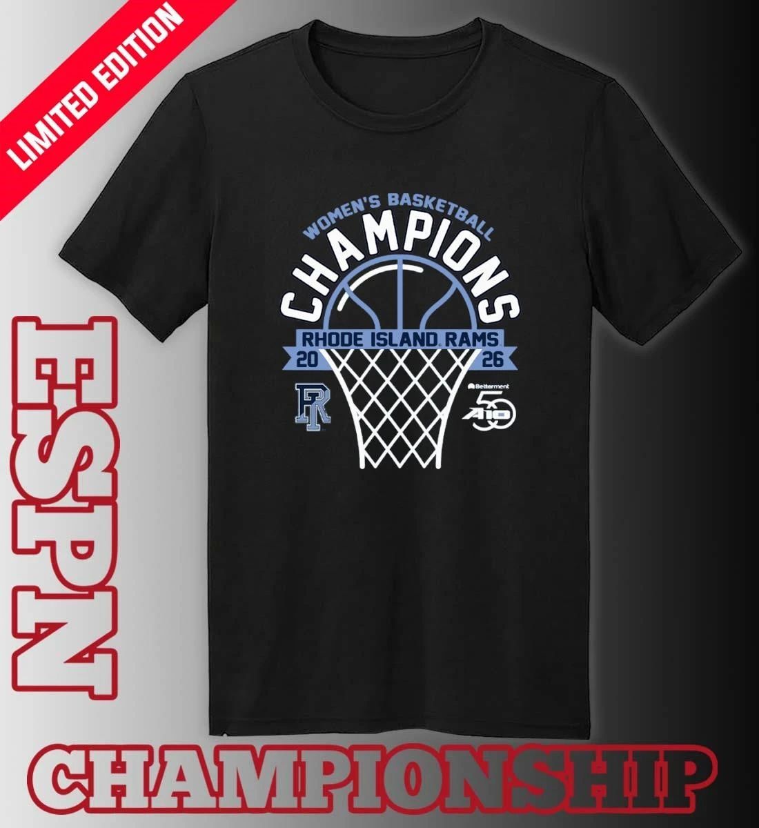 University of Rhode Island Women’s Basketball 2026 Atlantic 10 Tournament Champions T-Shirt