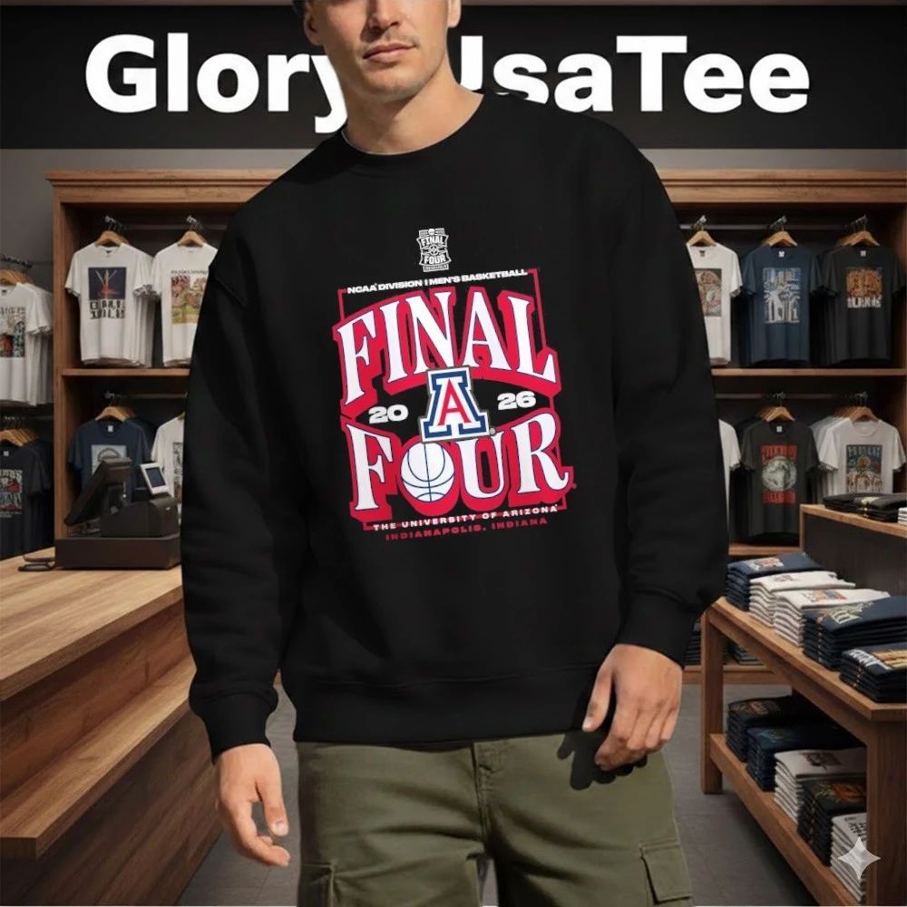 Arizona Wildcats 2026 NCAA Men’s Basketball Tournament March Madness Final Four T-Shirt