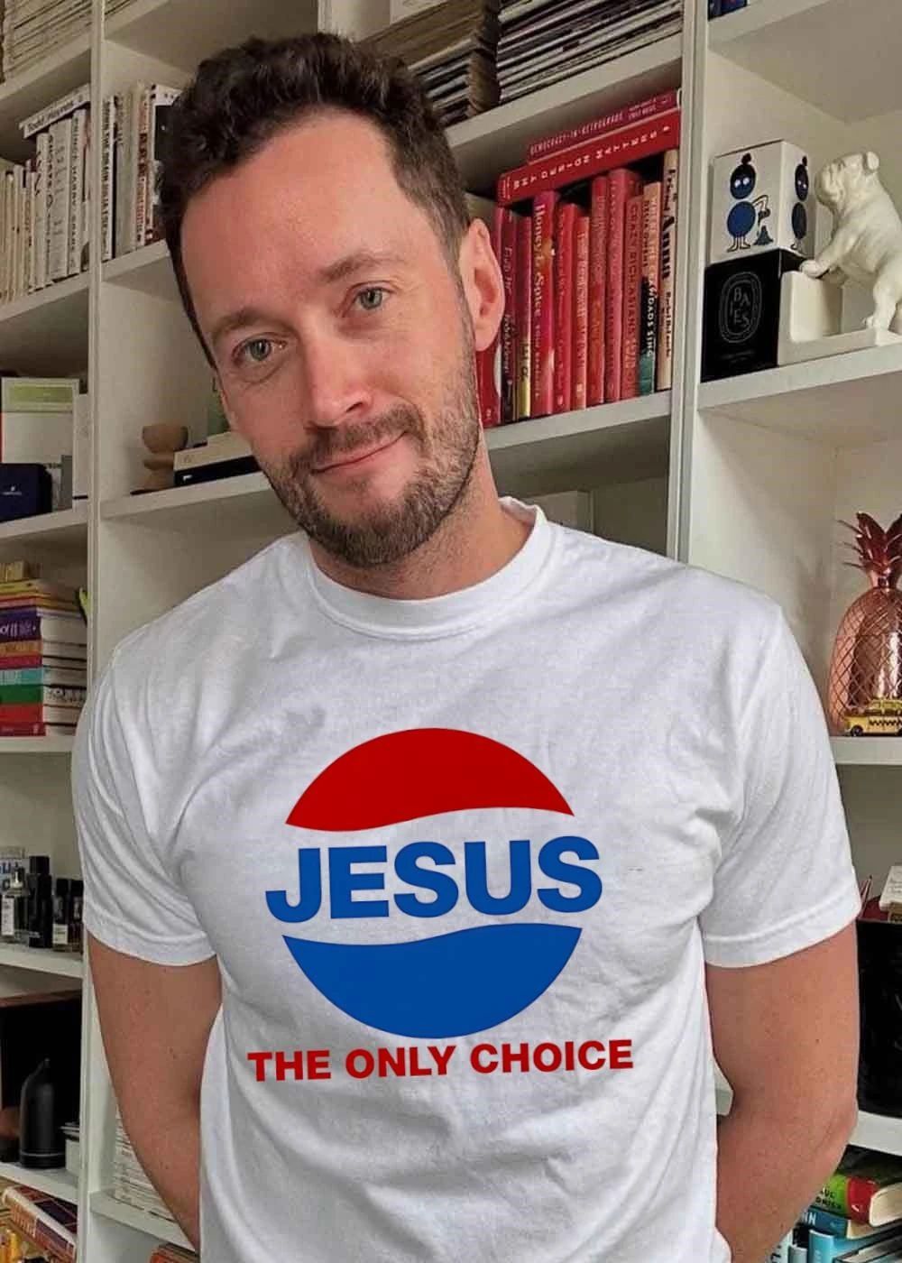 Jesus the Only Choice Religious Faith Graphic Cotton shirt