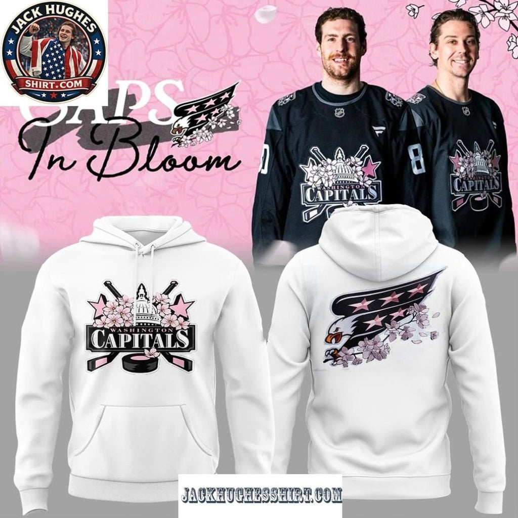 Washington Capitals Caps In Bloom Logo Shirt