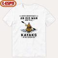 Never Underestimate An Old Man Who Still Kayaks In His Seventies T-Shirt