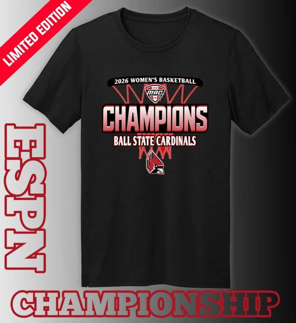 Ball State Cardinals 2026 MAC Women’s Basketball Regular Season Champions Shirt
