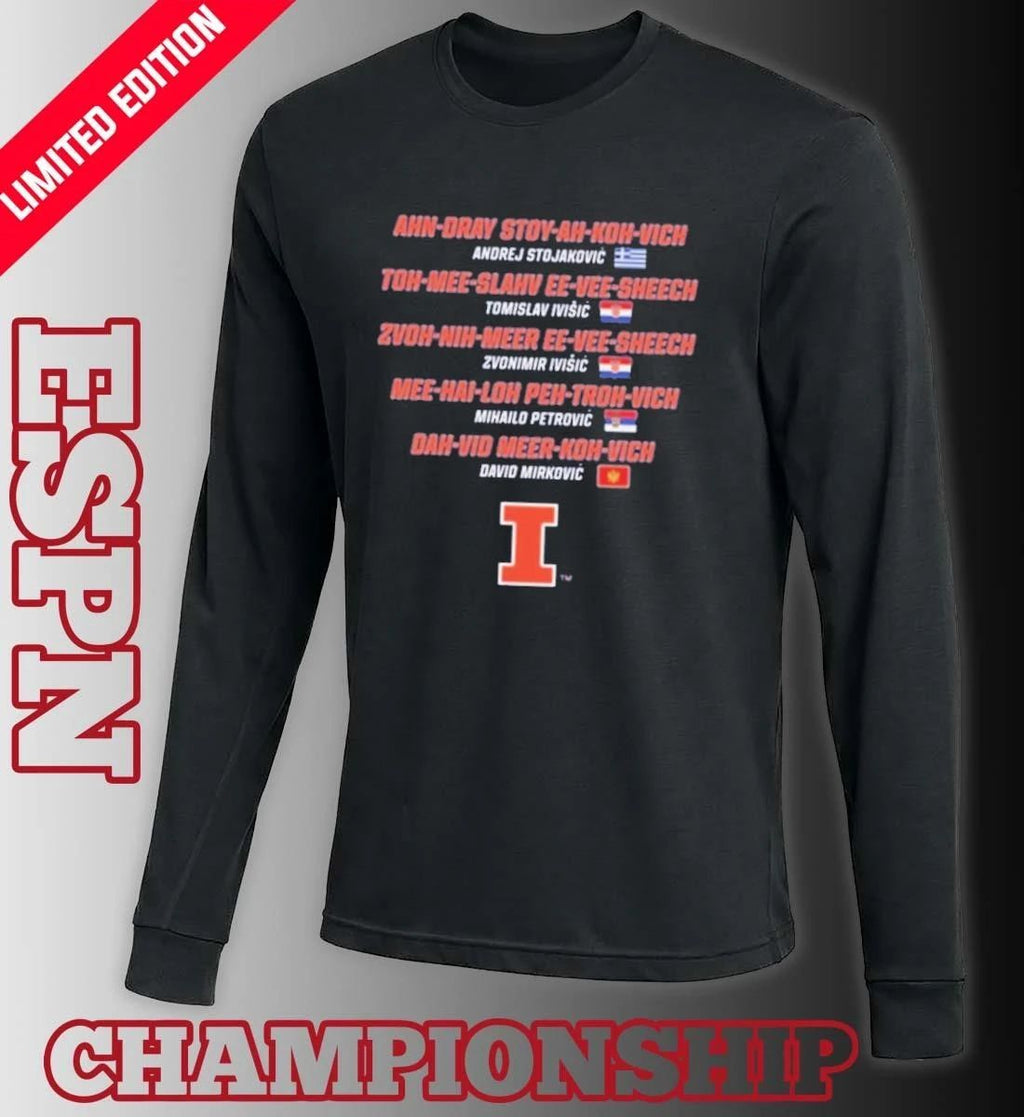 Illinois Men’s Basketball One-Off Players T-Shirt