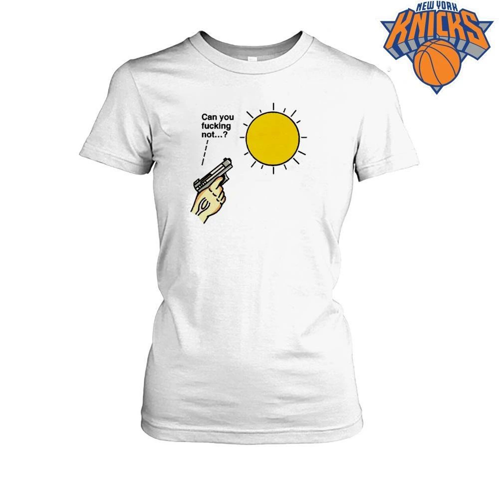 Can You Fucking Not Hand Pointing Gun At Hot Sun Weather Meme Shirt
