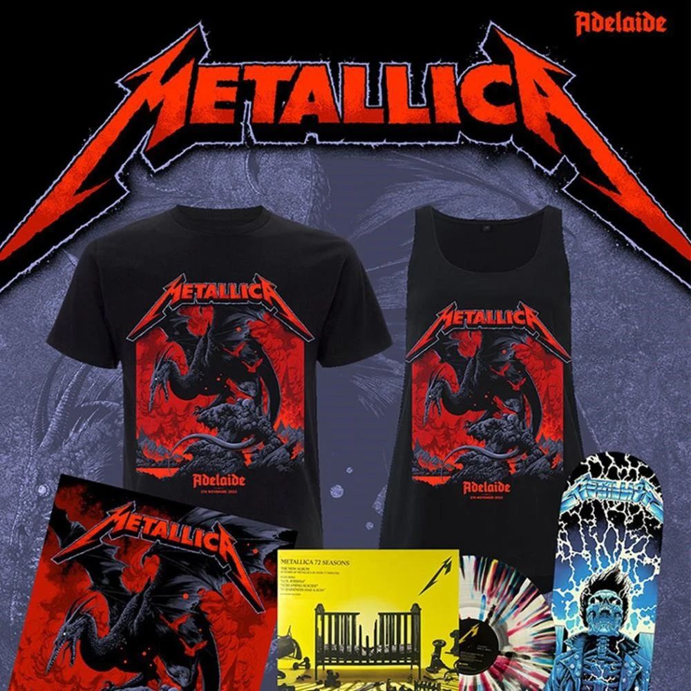 Metallica Ken Taylor’s M72Adelaide Pop-Up Shop-exclusive poster T-Shirt