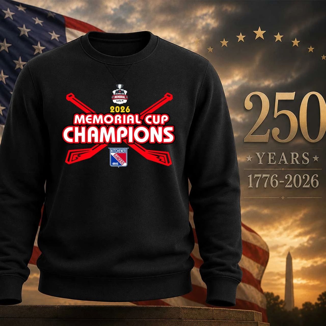 Kitchener Rangers 2026 Memorial Cup Champions Shirt Front