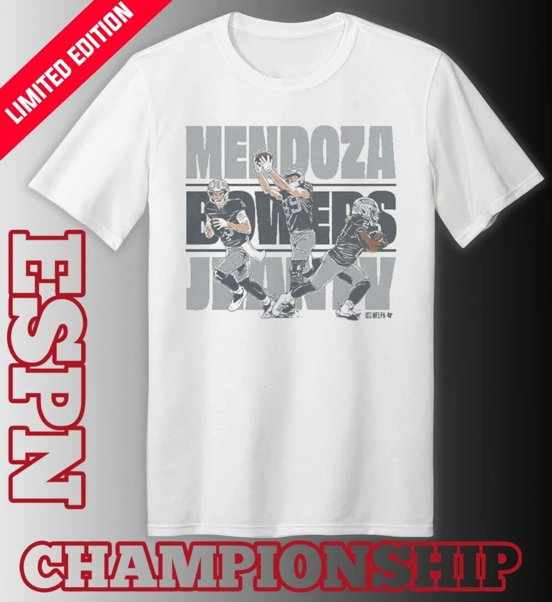 Fernando Mendoza, Ashton Jeanty & Brock Bowers Vegas Trio Shirt