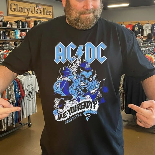 ACDC Pwr Up Tour 2026 High Voltage Pop Up Merch Tee At Buenos Aires Argentina On March 22 to 31 2026 Shirt