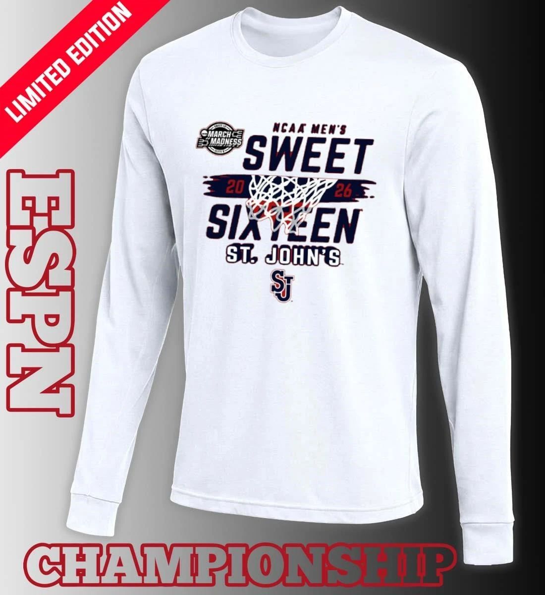 St. John’s University Men’s Basketball 2026 Sweet 16 Bound Shirt