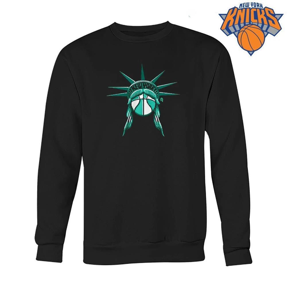 New York Liberty Statue Of Liberty Basketball Logo Teal Black shirt