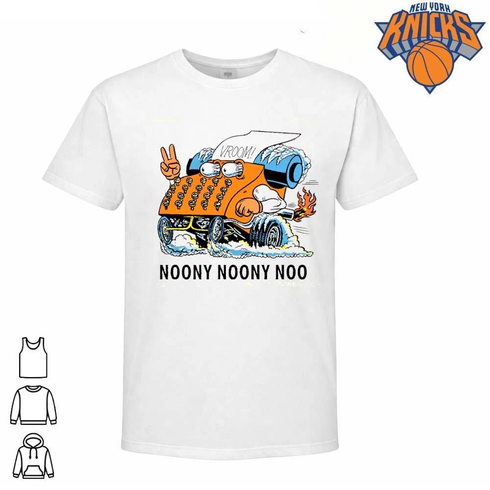 Vintage Cartoon Orange Typewriter Race Car Vroom Noony Noony Noo T Shirt