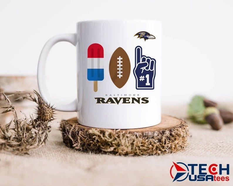 Baltimore Ravens Americana Pop popsicle football and number 1 shirt