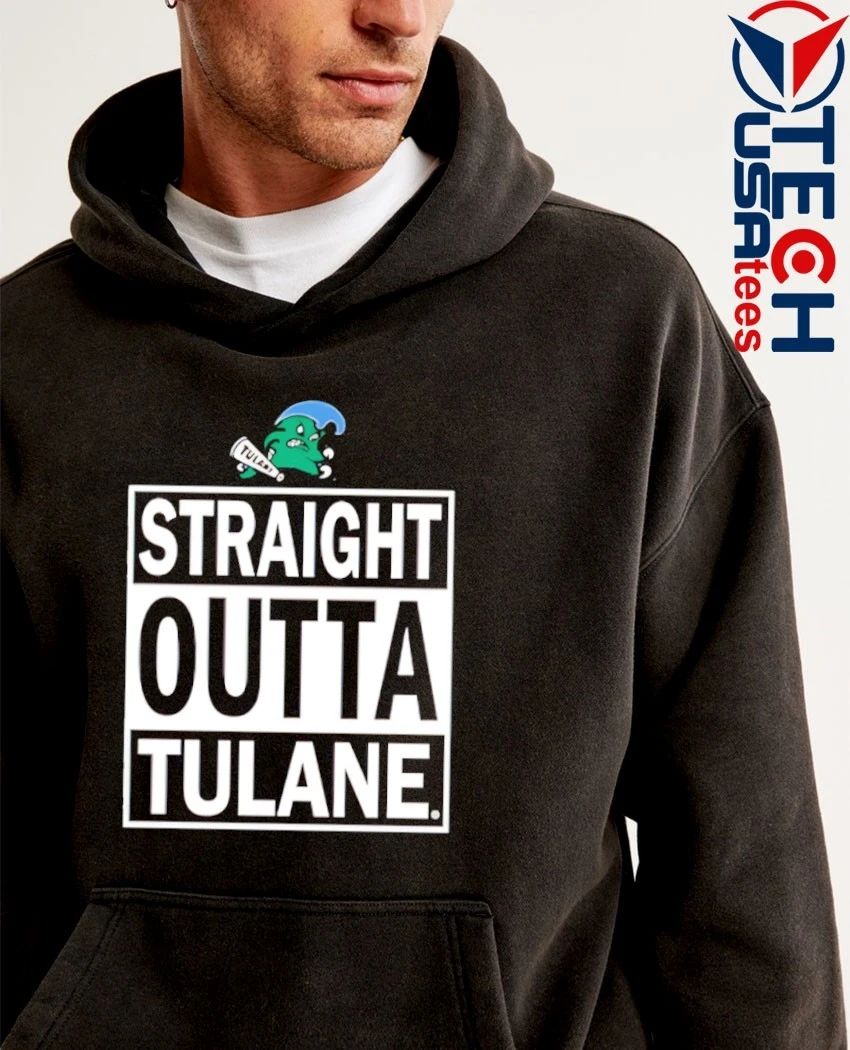 Tulane Green Wave Straight Outta Tulane logo shirt