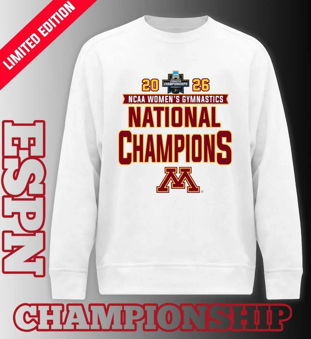 Minnesota Golden Gophers 2026 NCAA Women’s Gymnastics National Champions T-Shirt