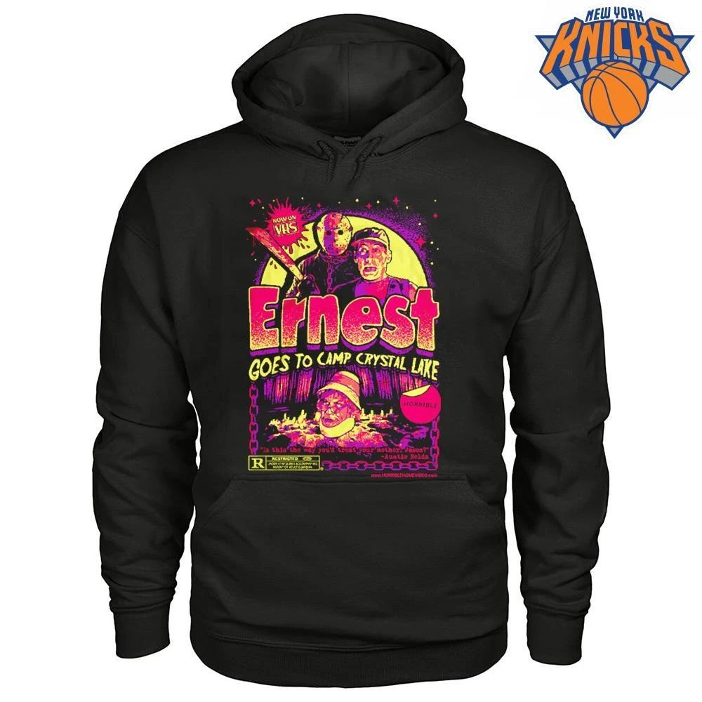 Ernest Goes To Camp Crystal Lake Jason Voorhees Horror Parody VHS Movie Mashup Shirt